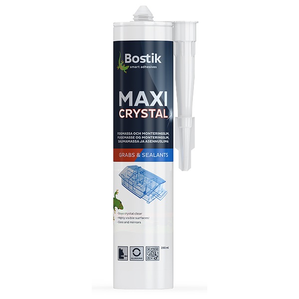 Bostik Monteringslim Maxi Crystal 0,3 l